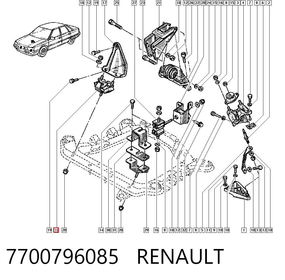 Compre 010771 Magneti Marelli Coxim (suporte) dianteiro de motor