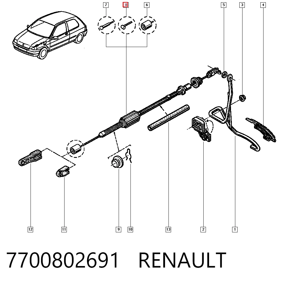 7700802691 Renault (RVI)