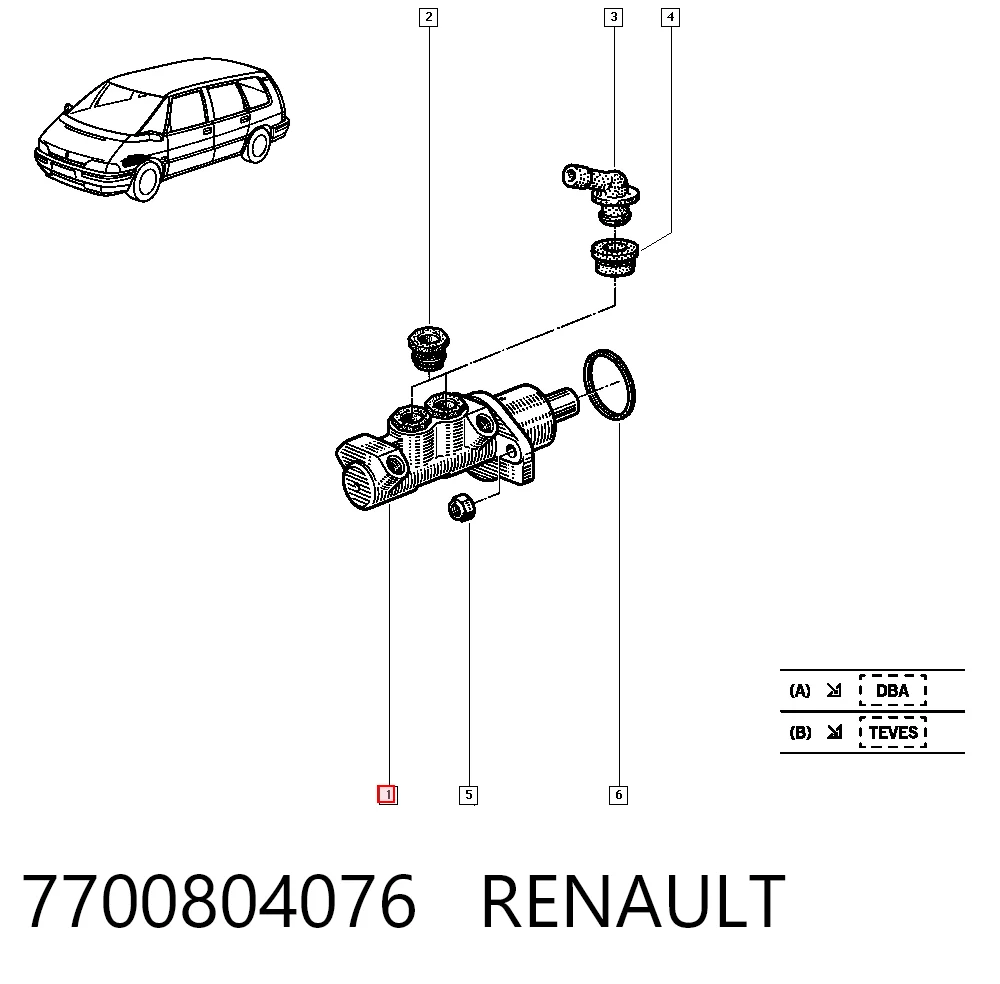 7700804076 Renault (RVI)