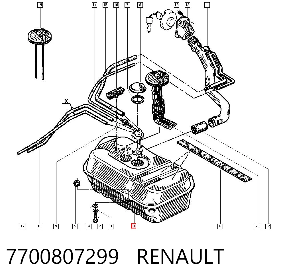 Compre Tanque de combustível Renault 19 1