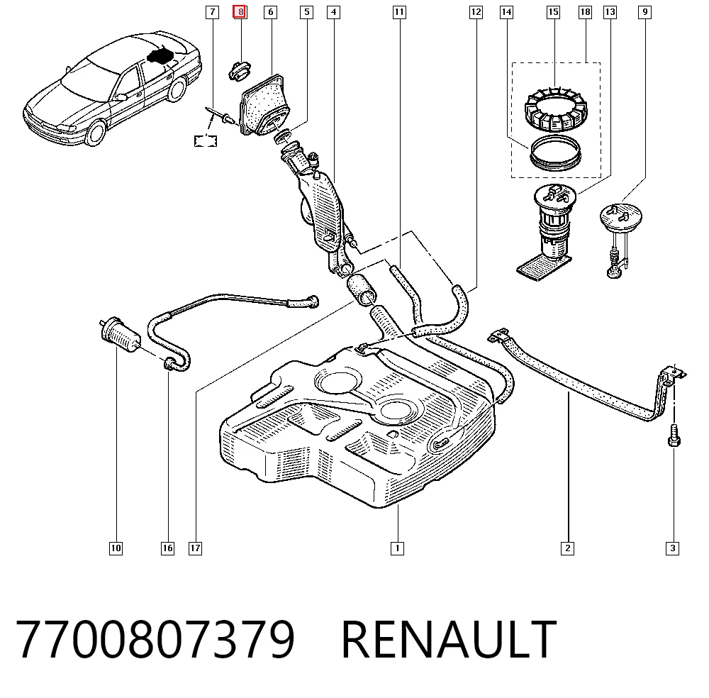 Tampa (tampão) do tanque de combustível Nissan/Infiniti 1725100QAA preço, a partir de 33,37 USD