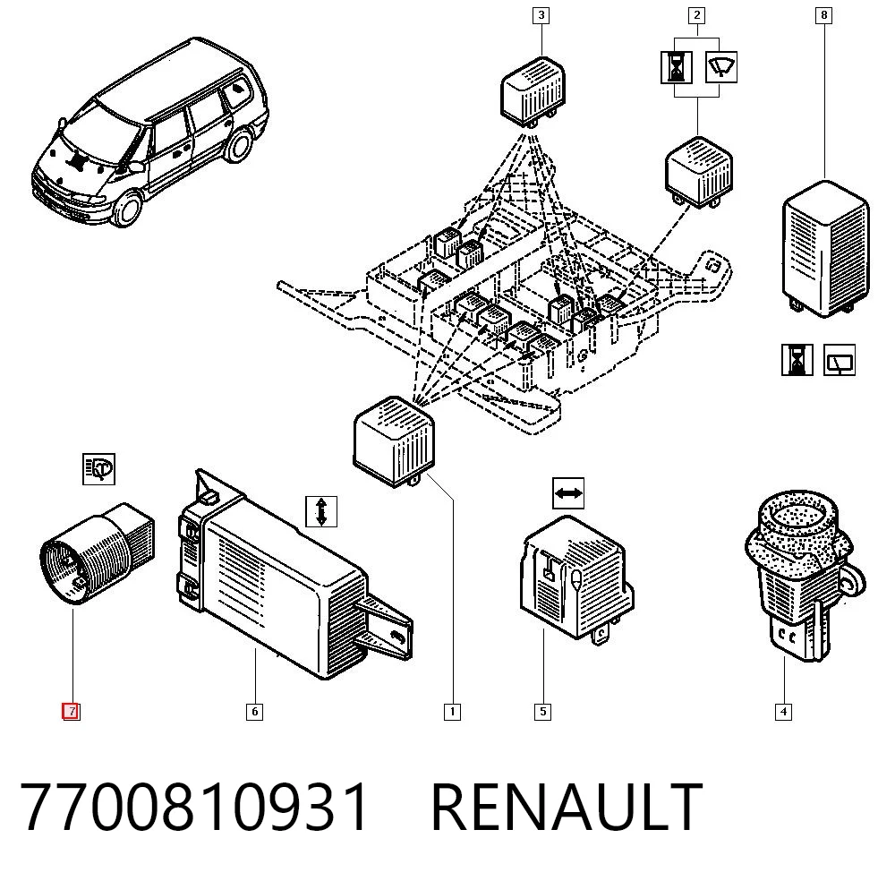 7700810931 Renault (RVI)