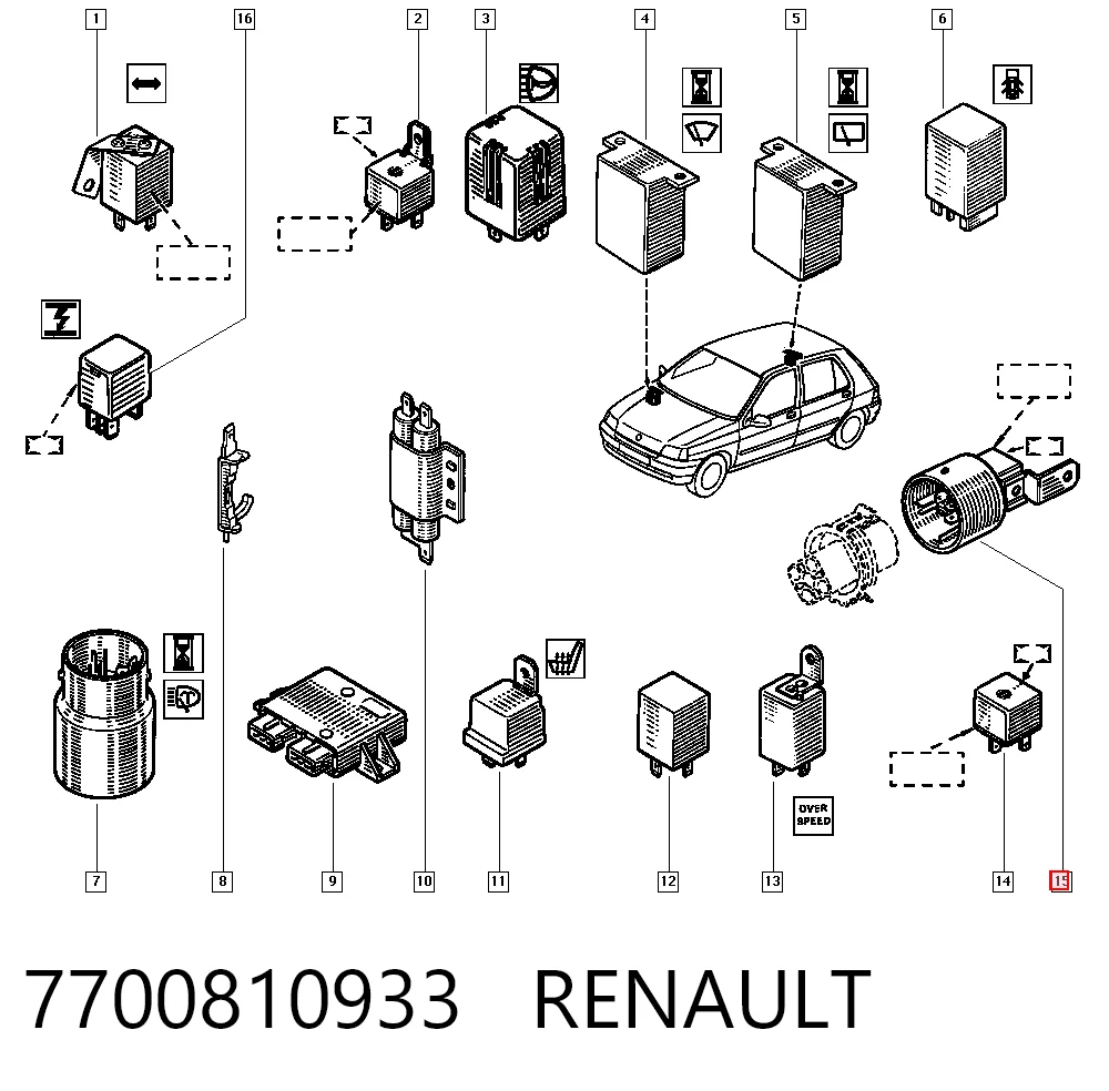 7700810933 Renault (RVI)