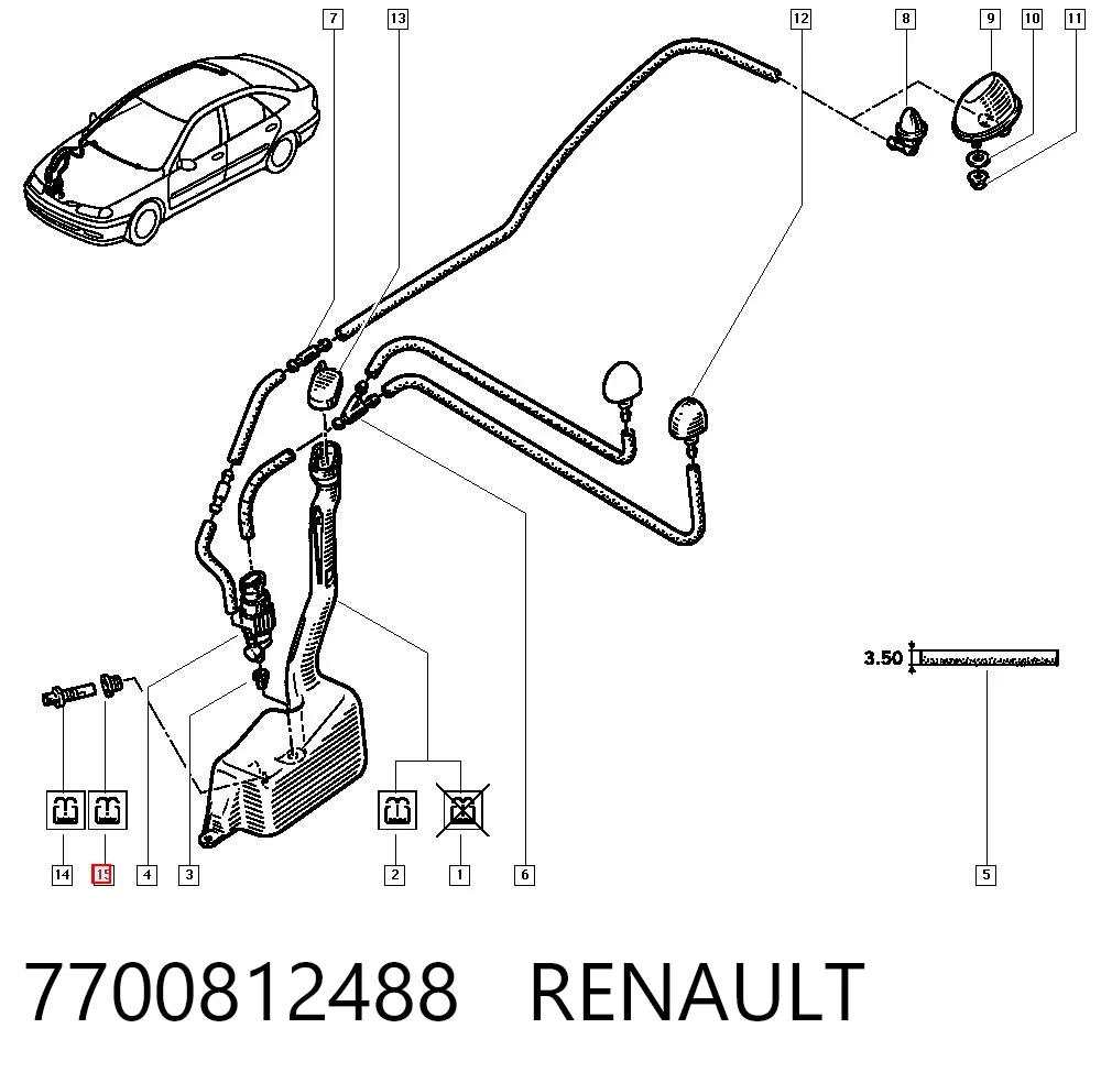 7700812488 Renault (RVI)
