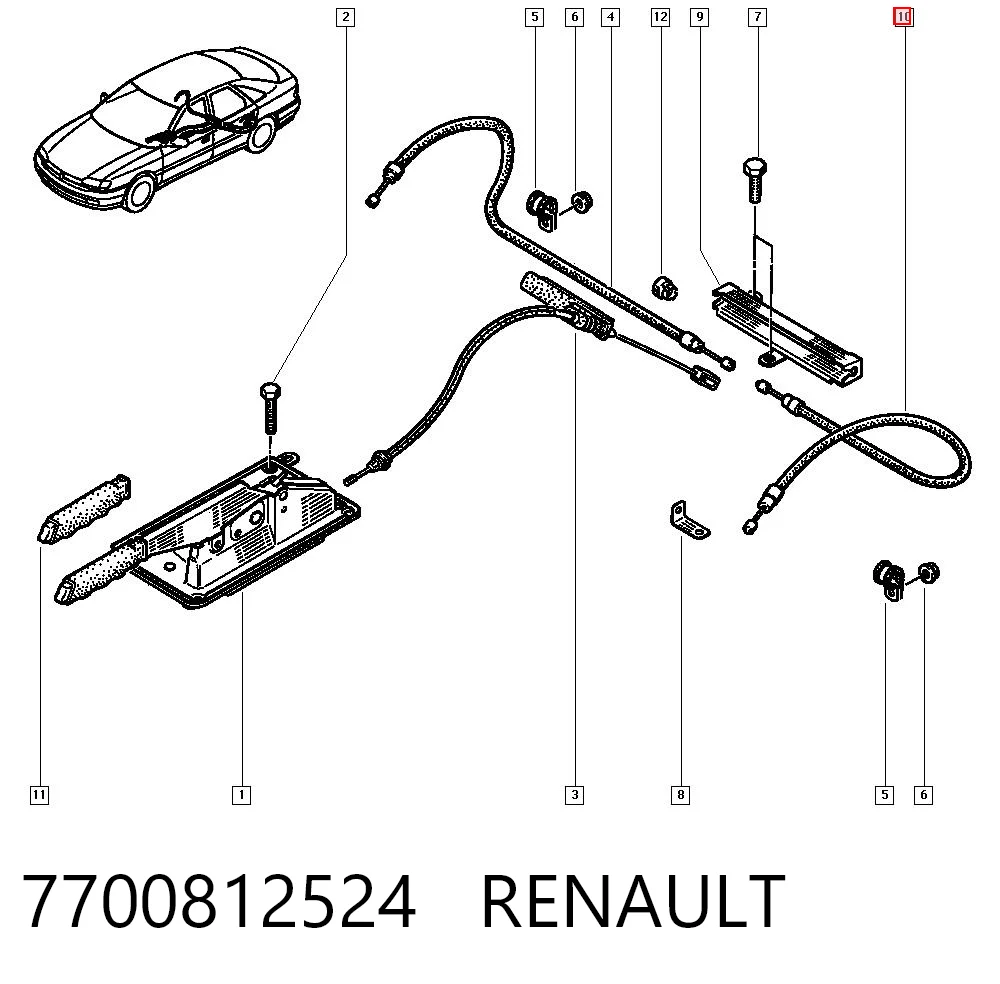 7700812524 Renault (RVI)