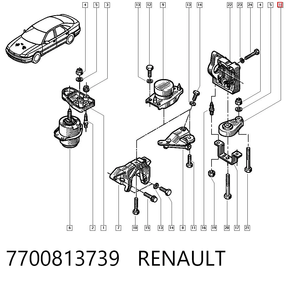 7700813739 Renault (RVI)