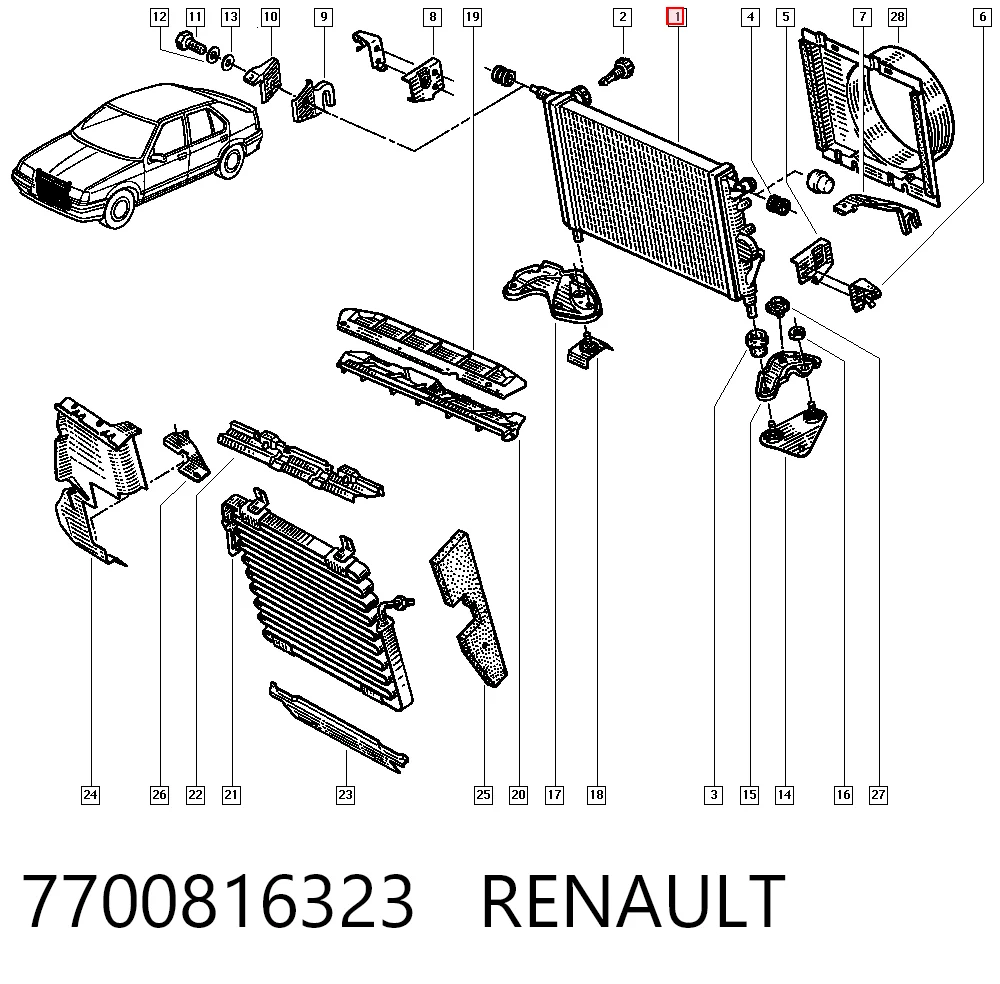 7700816323 Renault (RVI)