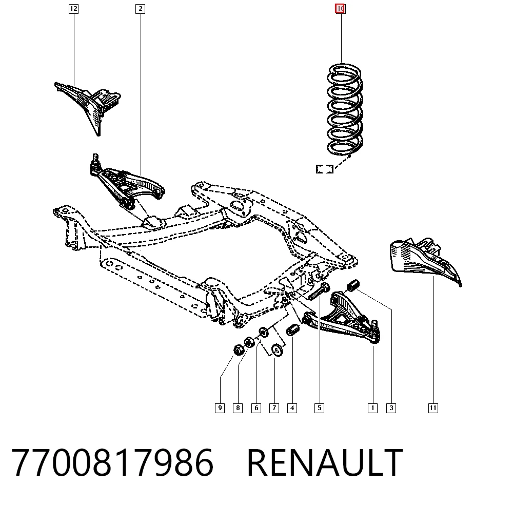7700817986 Renault (RVI)