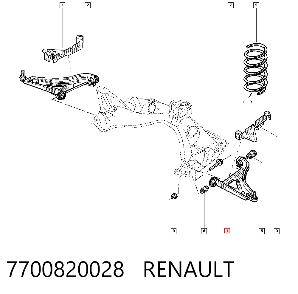 7700820028 Renault (RVI)