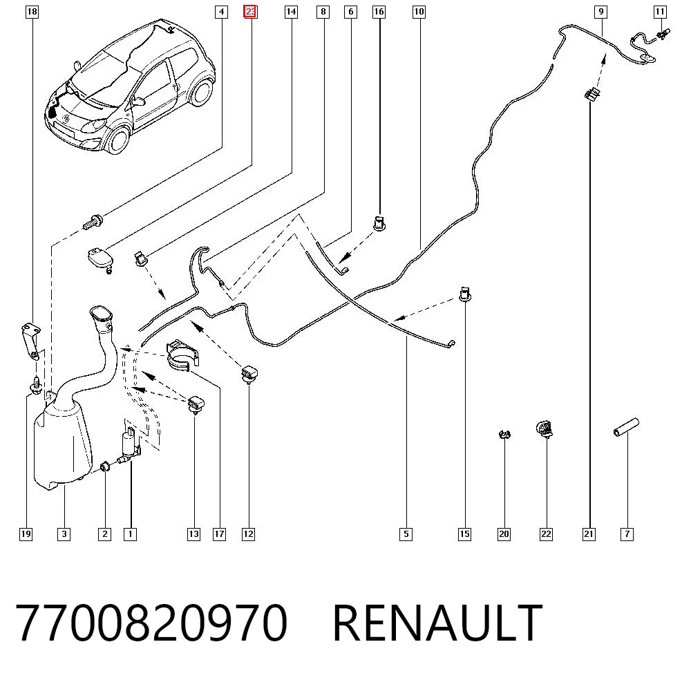 Tampa de tanque de fluido para lavador Dacia Sandero preço, a partir de 2,59 USD