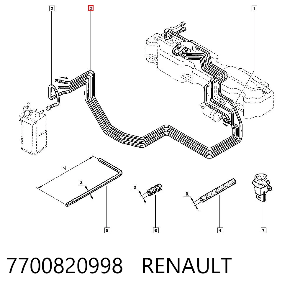 7700820998 Renault (RVI)