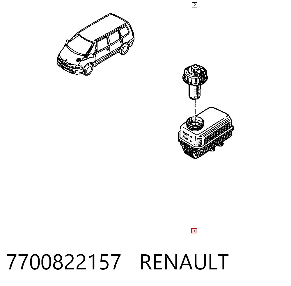 Tanque de cilindro mestre do freio (de fluido de freio) Renault Espace III JE ao melhor preço