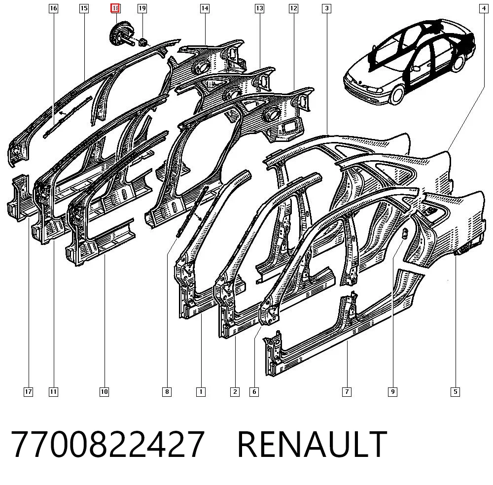 Alcapão do tanque de combustível Renault Laguna I B56, 556 ao melhor preço