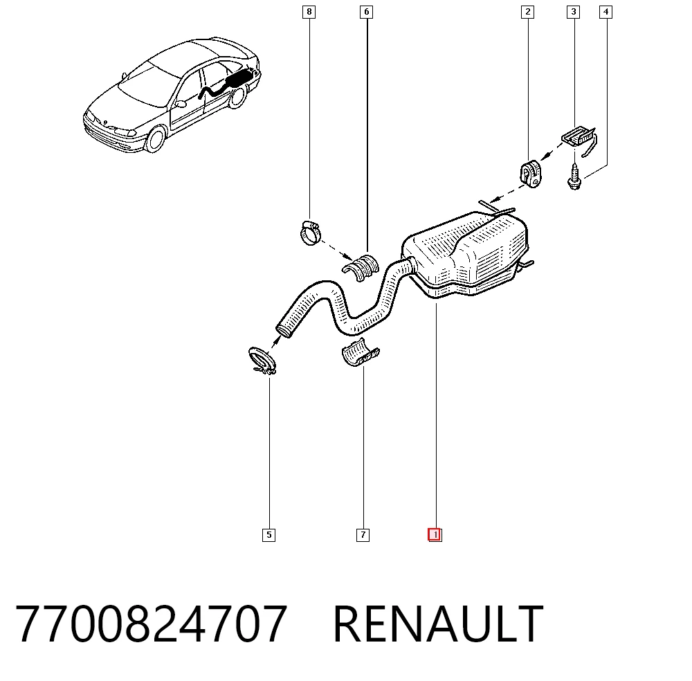 7700824707 Renault (RVI)