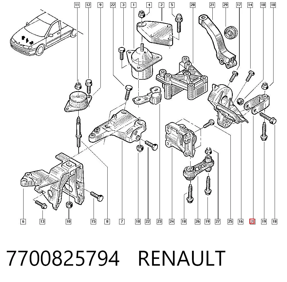 7700825794 Renault (RVI)