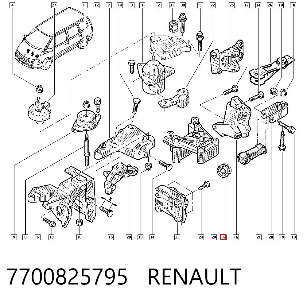 7700825795 Renault (RVI)