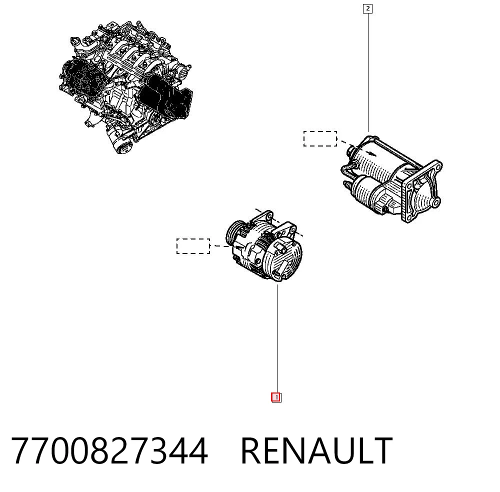7700827344 Renault (RVI)