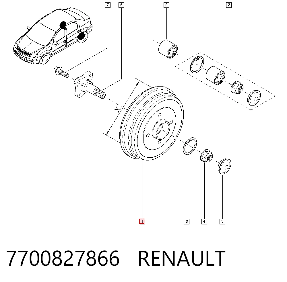 7700827866 Renault (RVI)