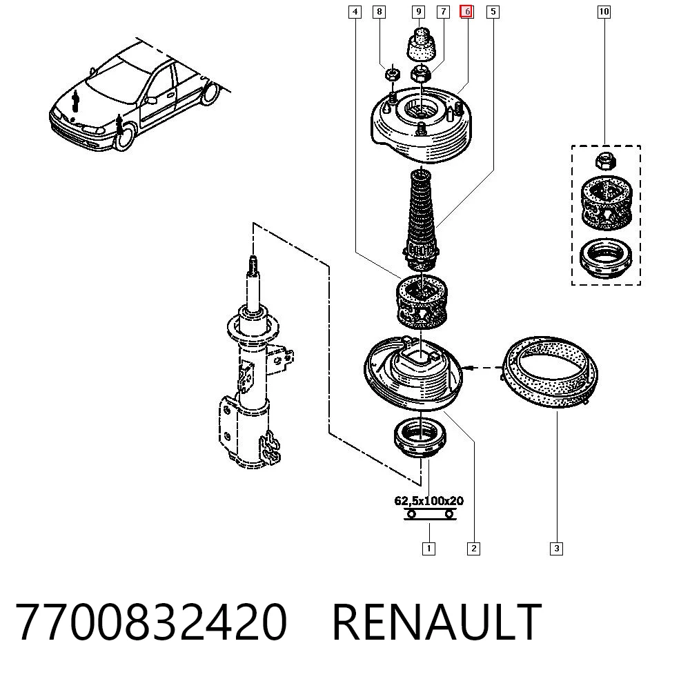 7700832420 Renault (RVI)