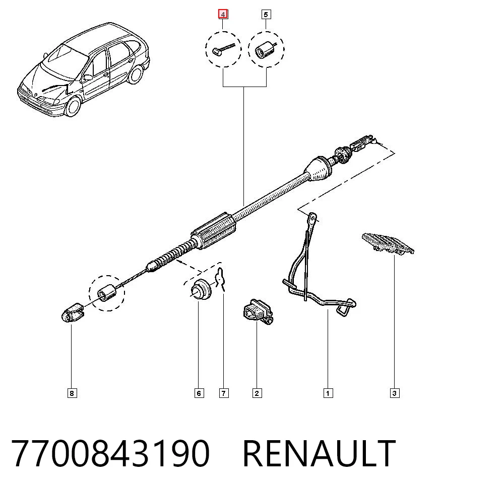 Compre 614019 Beca Cables Cabo/pedal de gás (de acelerador)