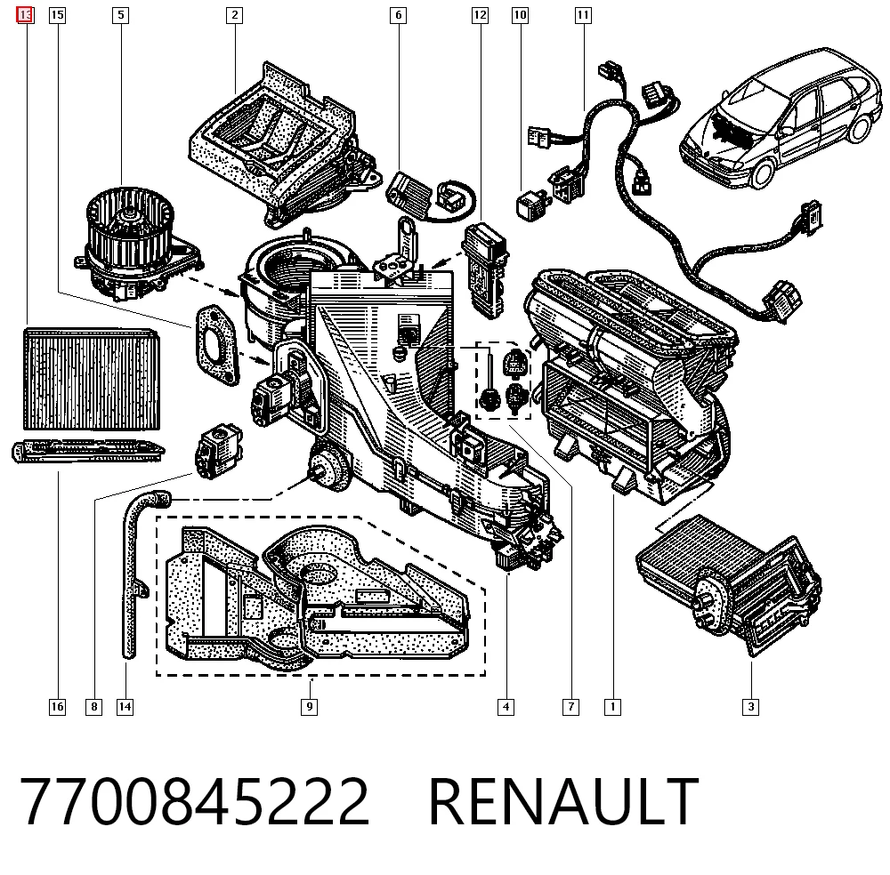 7700845222 Renault (RVI)