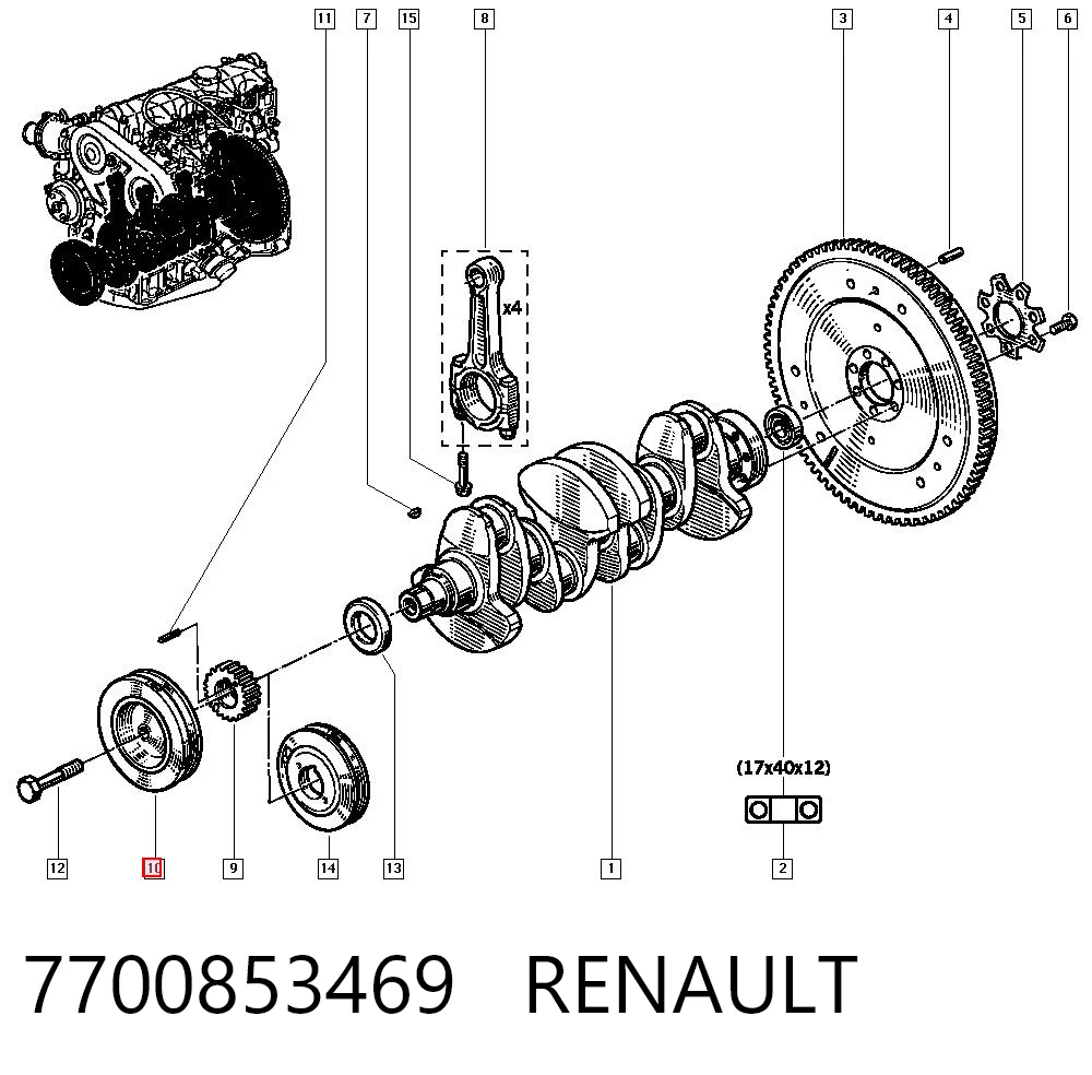  para Renault Trafic  (TXX)