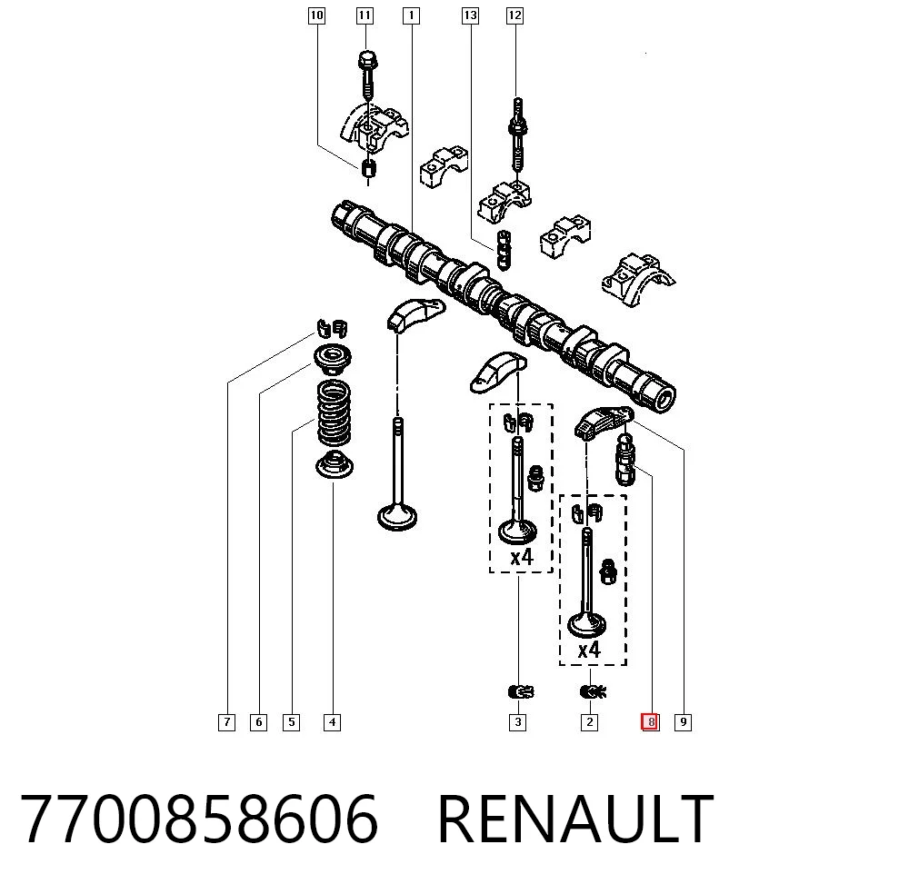 7700858606 Renault (RVI)