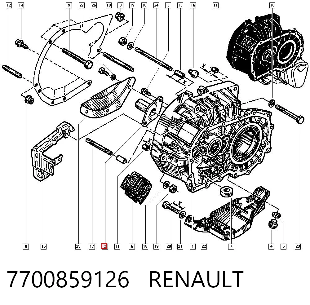 7700859126 Renault (RVI)