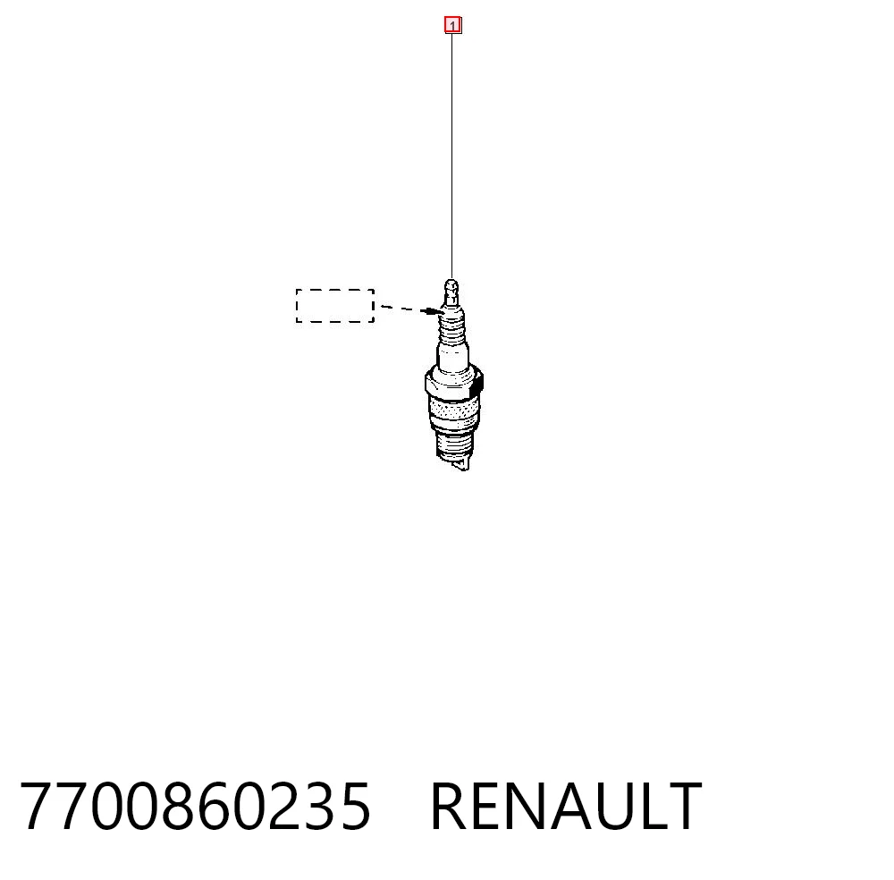 Vela de ignição RTC3570 Land Rover