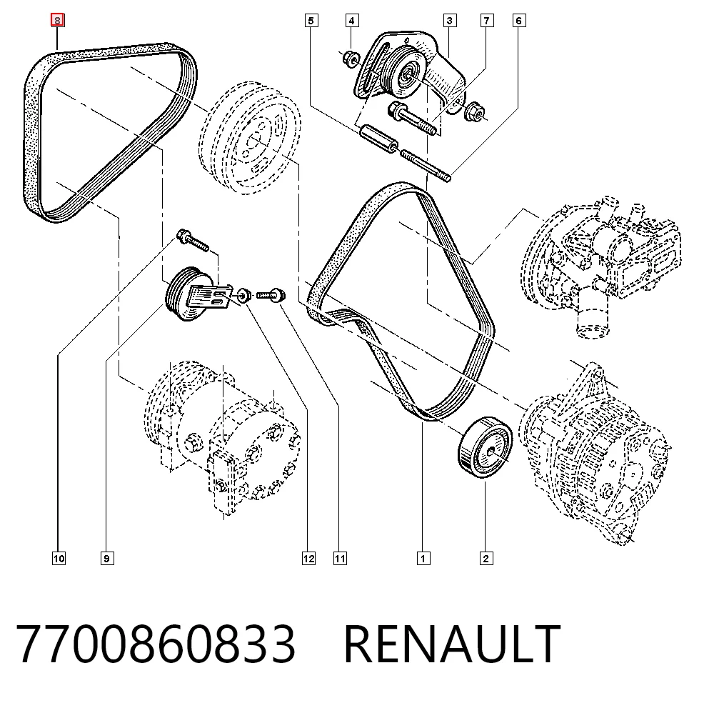 7700860833 Renault (RVI)