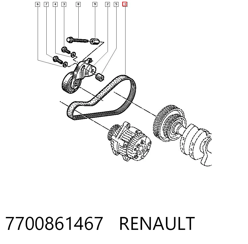 7700861467 Renault (RVI)