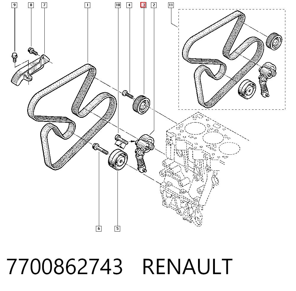 7700862743 Renault (RVI)