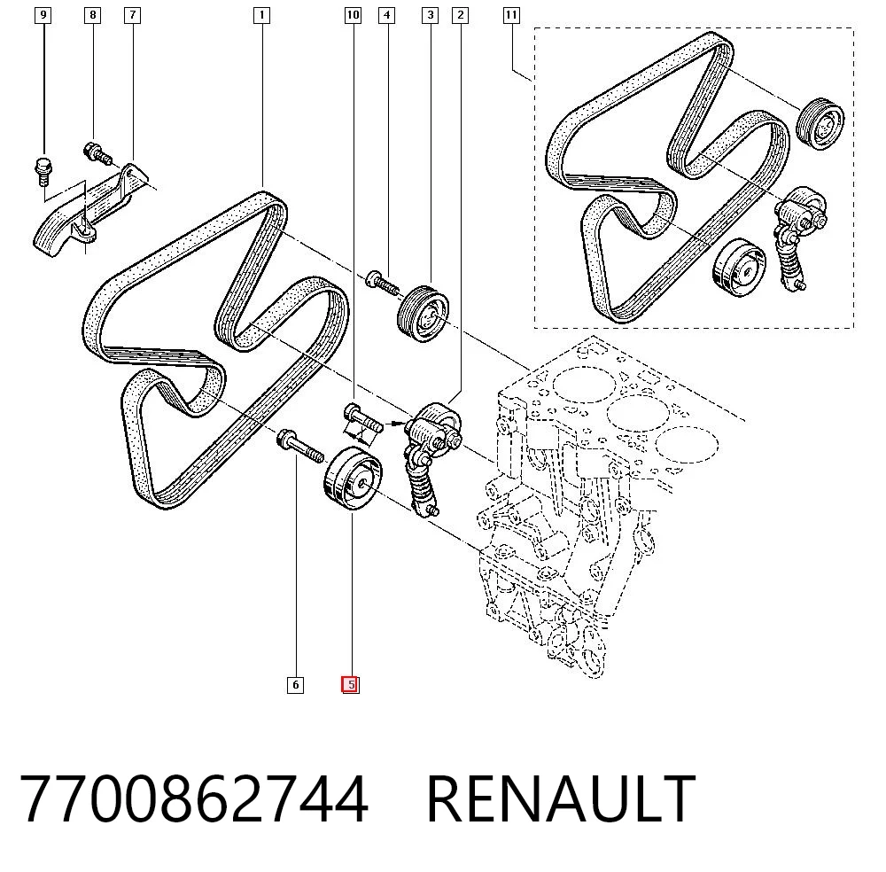 7700862744 Renault (RVI)