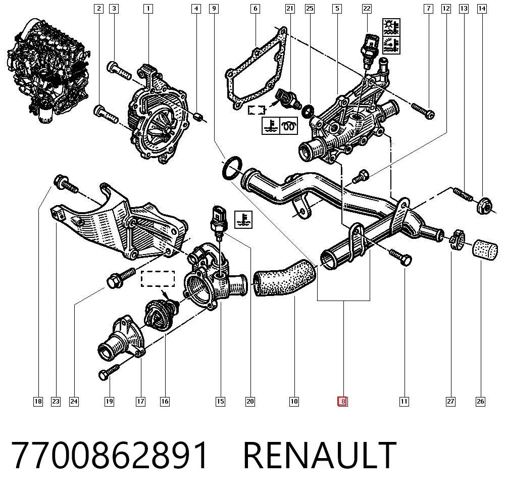 7700862891 Renault (RVI)