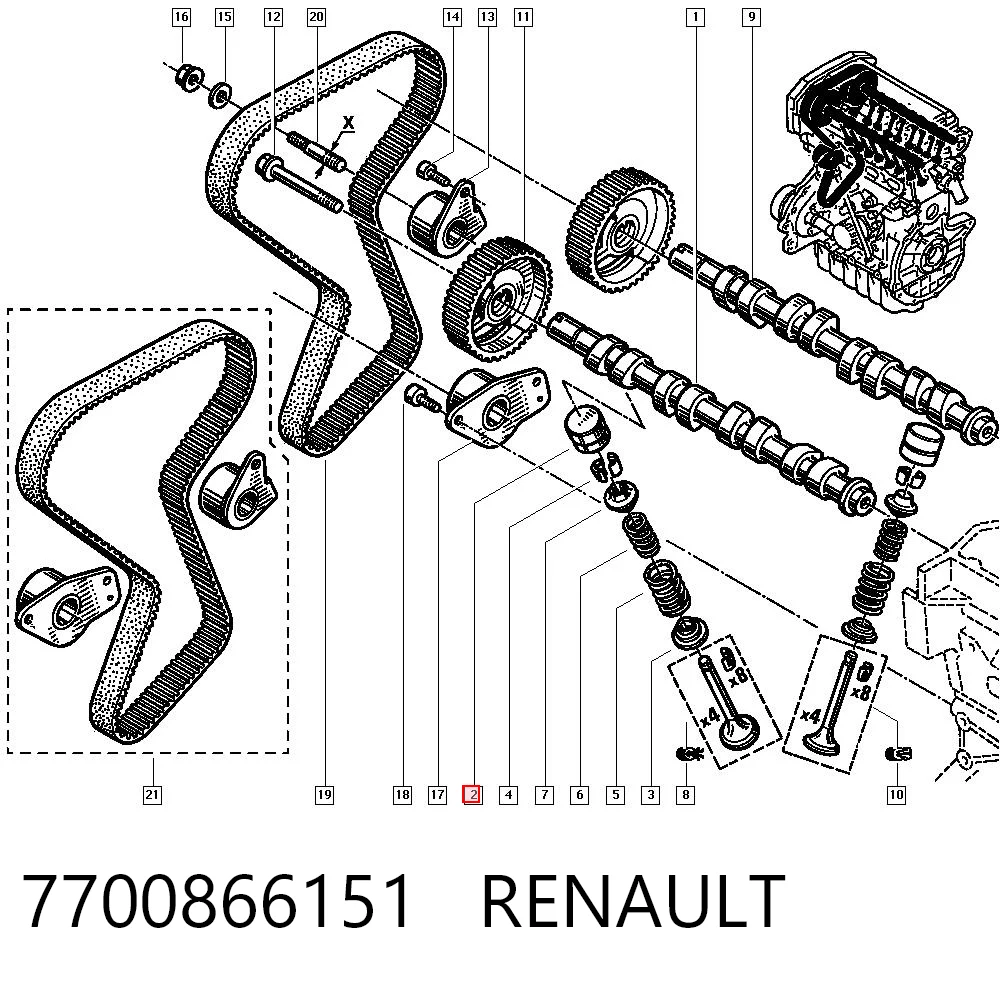 7700866151 Renault (RVI)