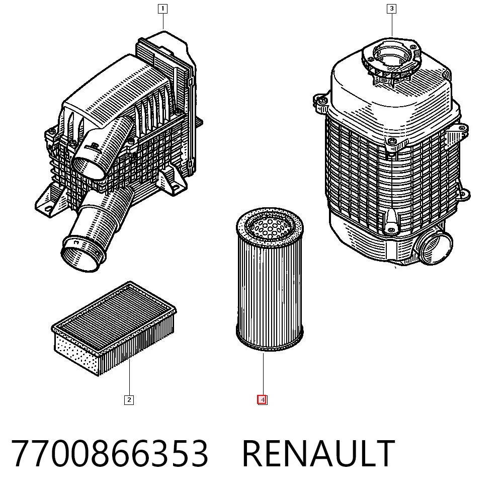 7700866353 Renault (RVI)
