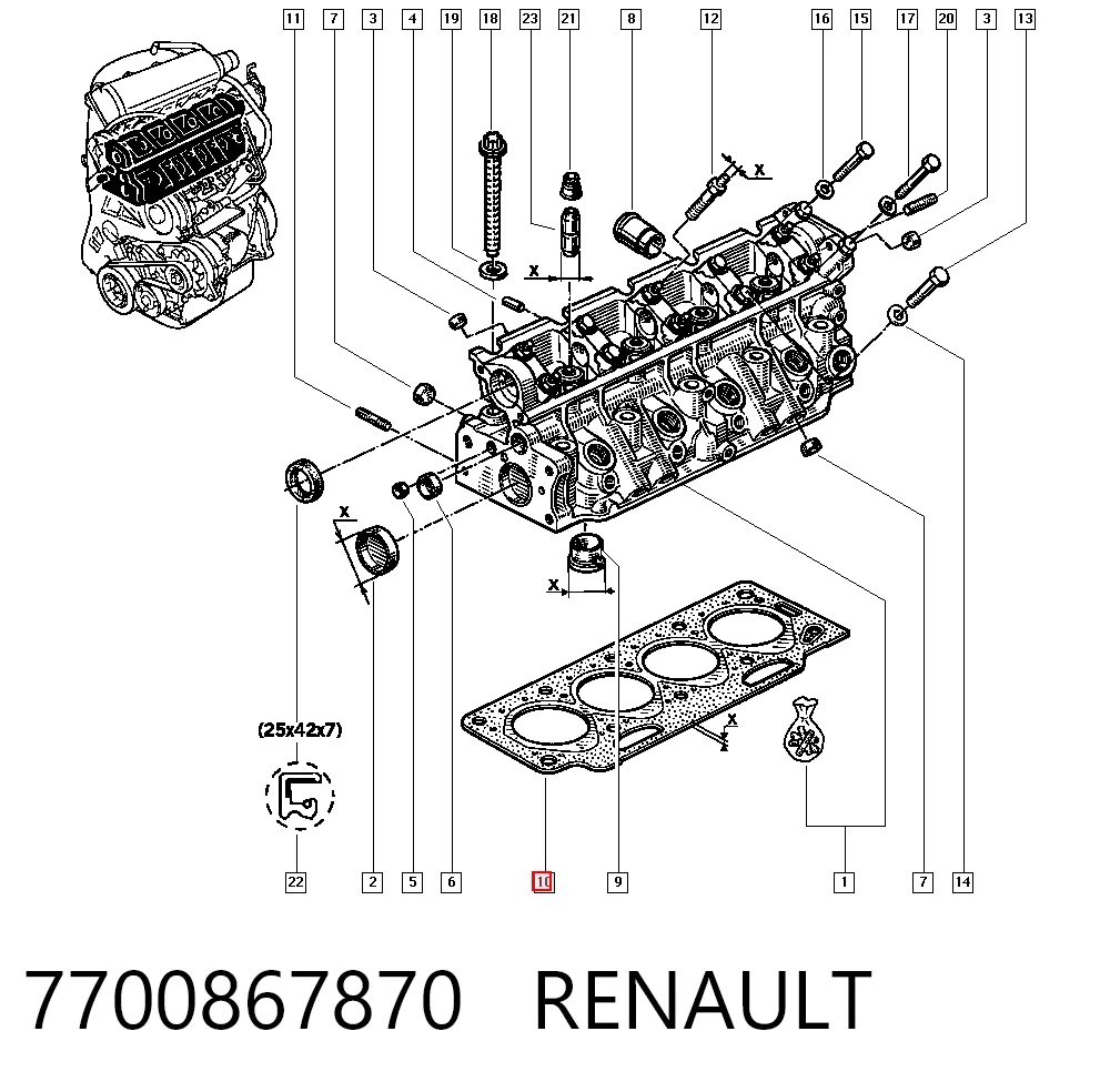7700867870 Renault (RVI)