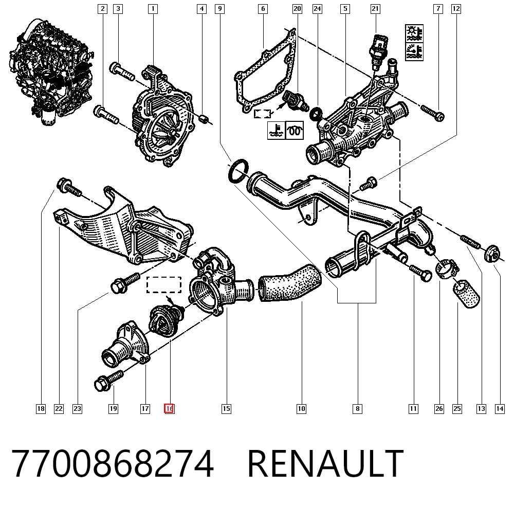 7700868274 Renault (RVI)