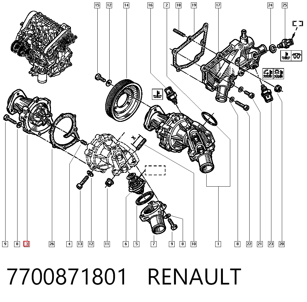 7700871801 Renault (RVI)