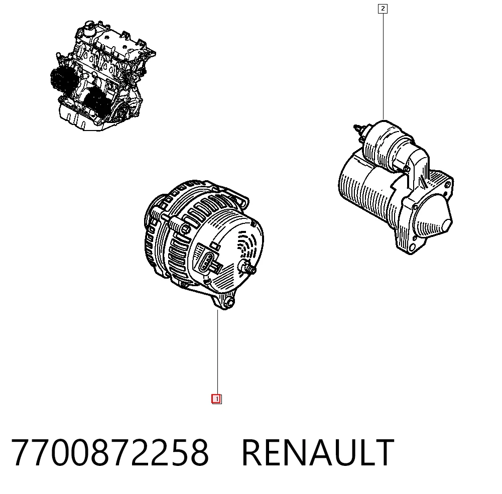 7700872258 Renault (RVI)