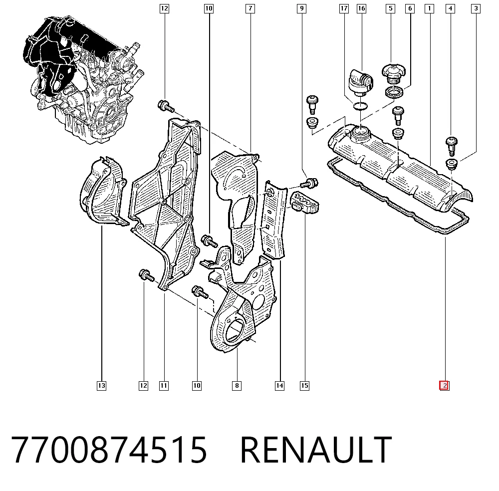 7700874515 Renault (RVI)
