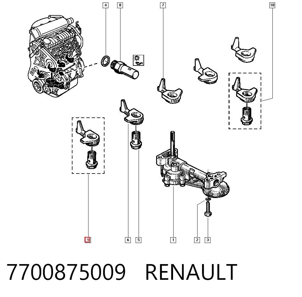 7700875009 Renault (RVI)