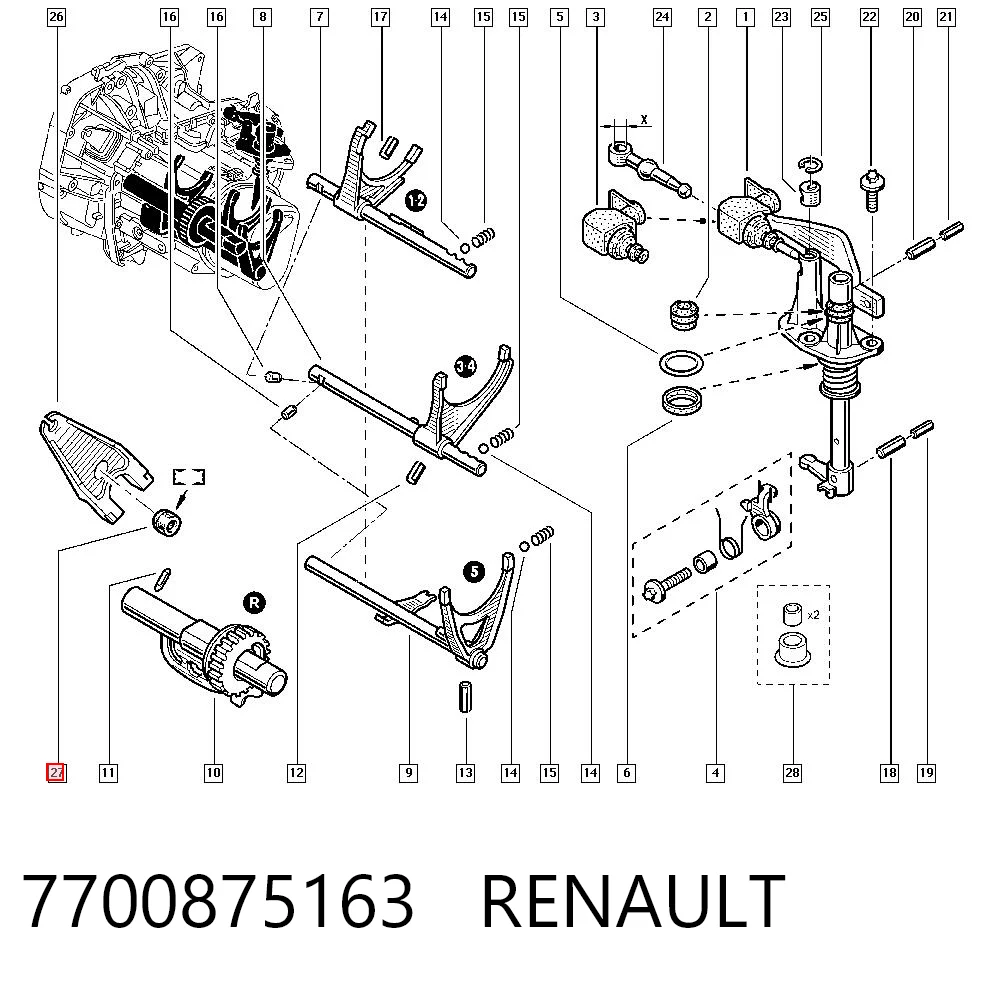 7700875163 Renault (RVI)