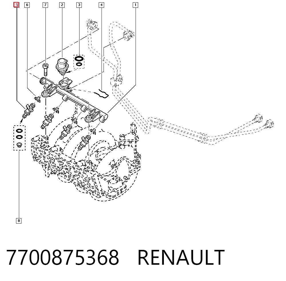 Injetor de injeção de combustível Renault 19 I L53 ao melhor preço