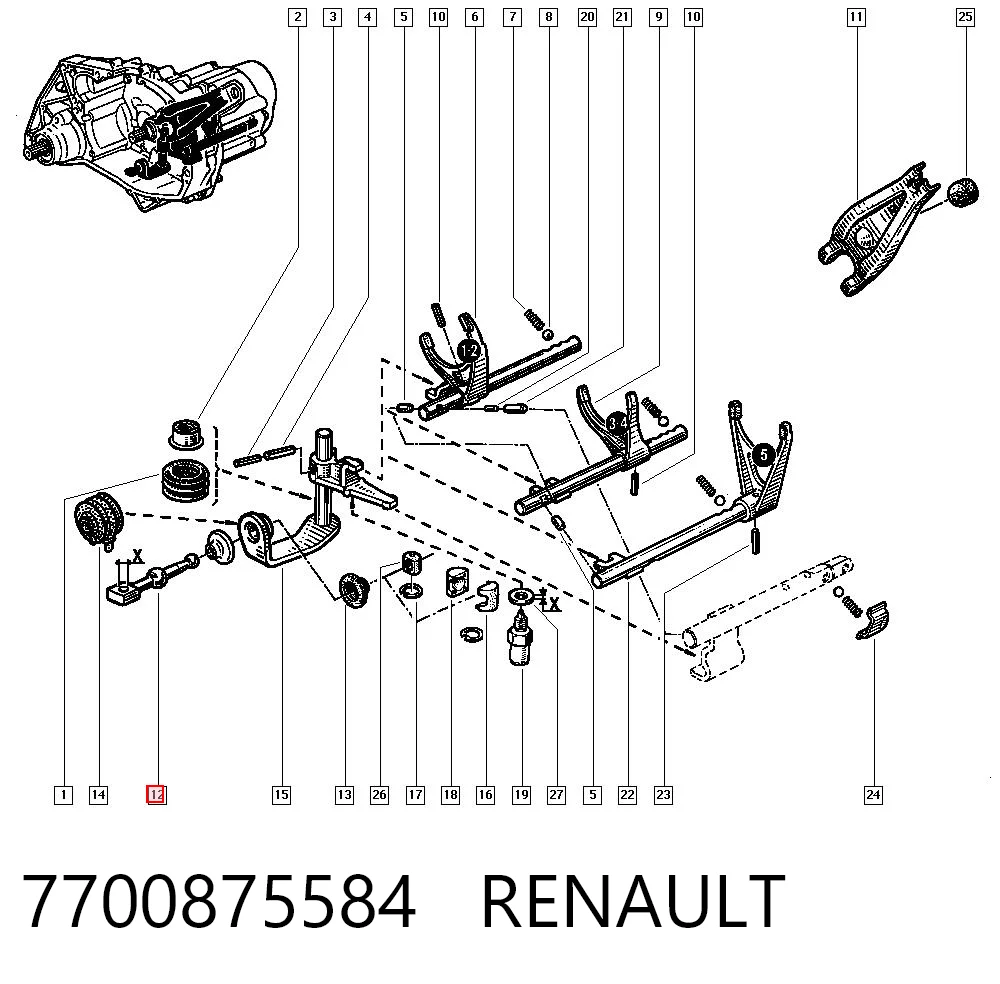 7700875584 Renault (RVI)