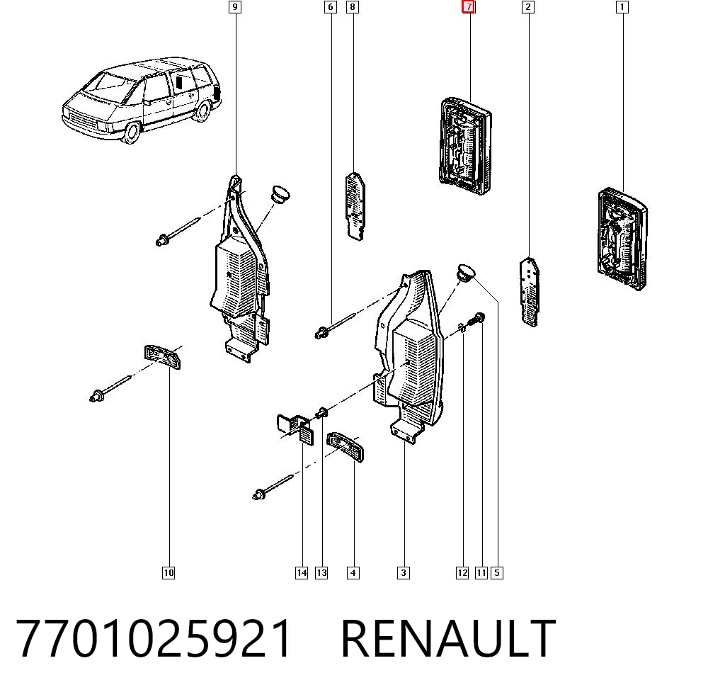 Compre 602288E Polcar Lanterna traseira direita