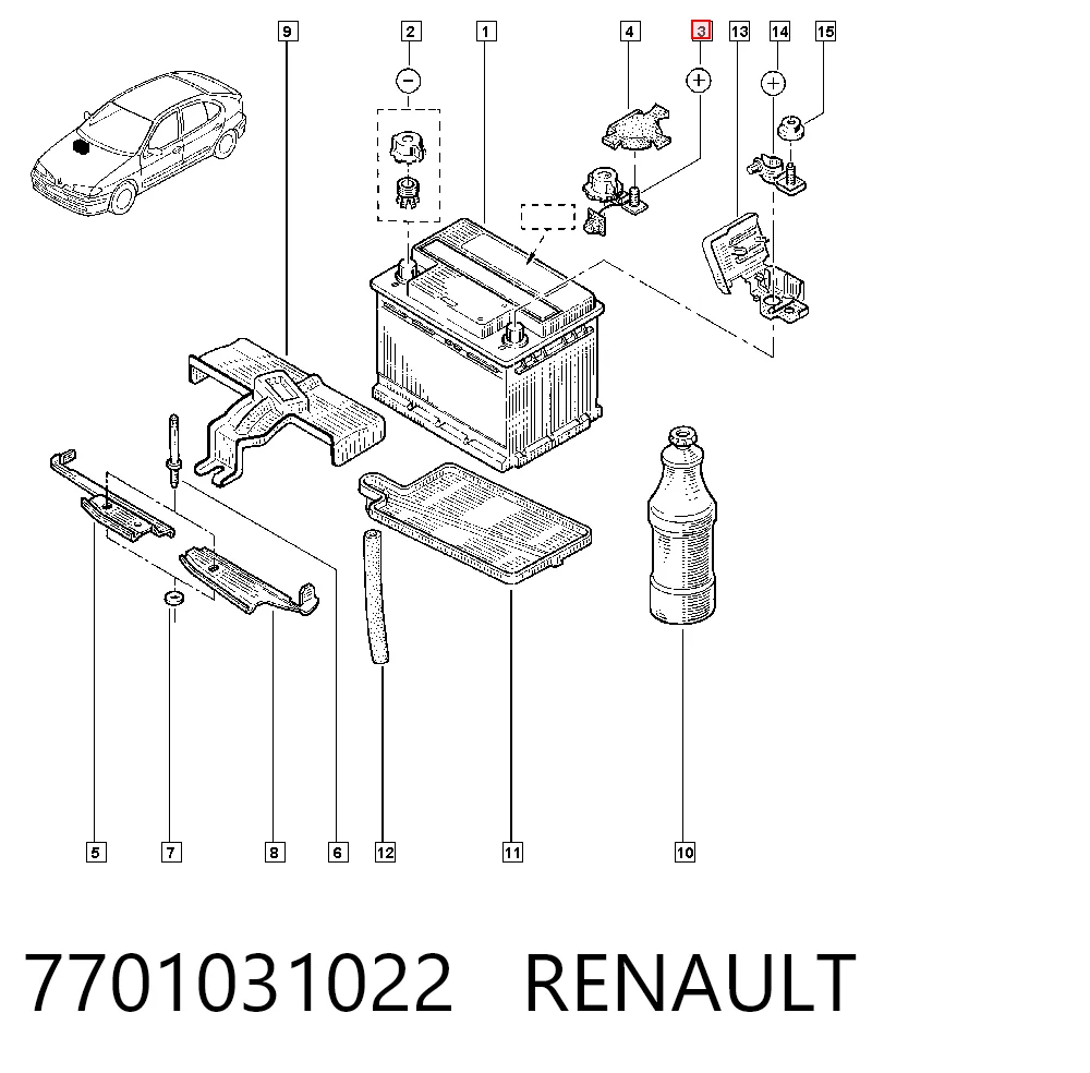 7701031022 Renault (RVI)