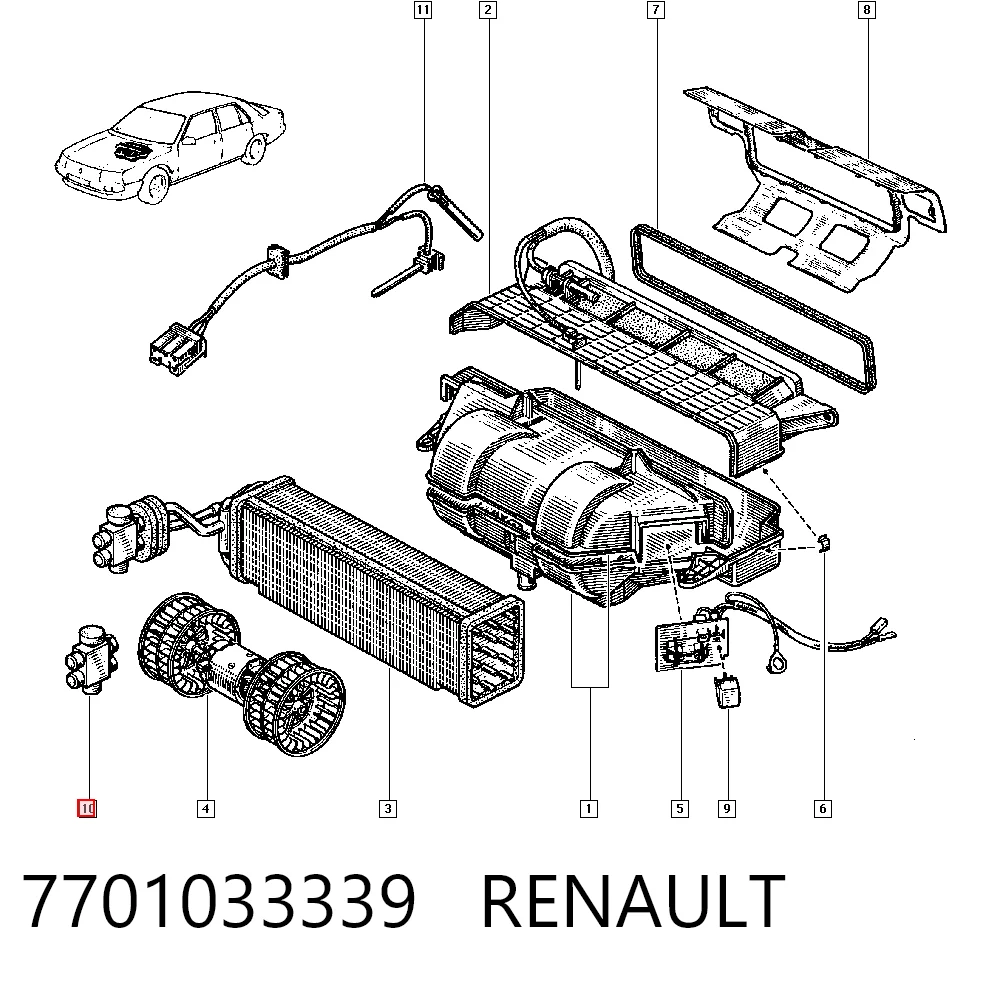 7701033339 Renault (RVI)