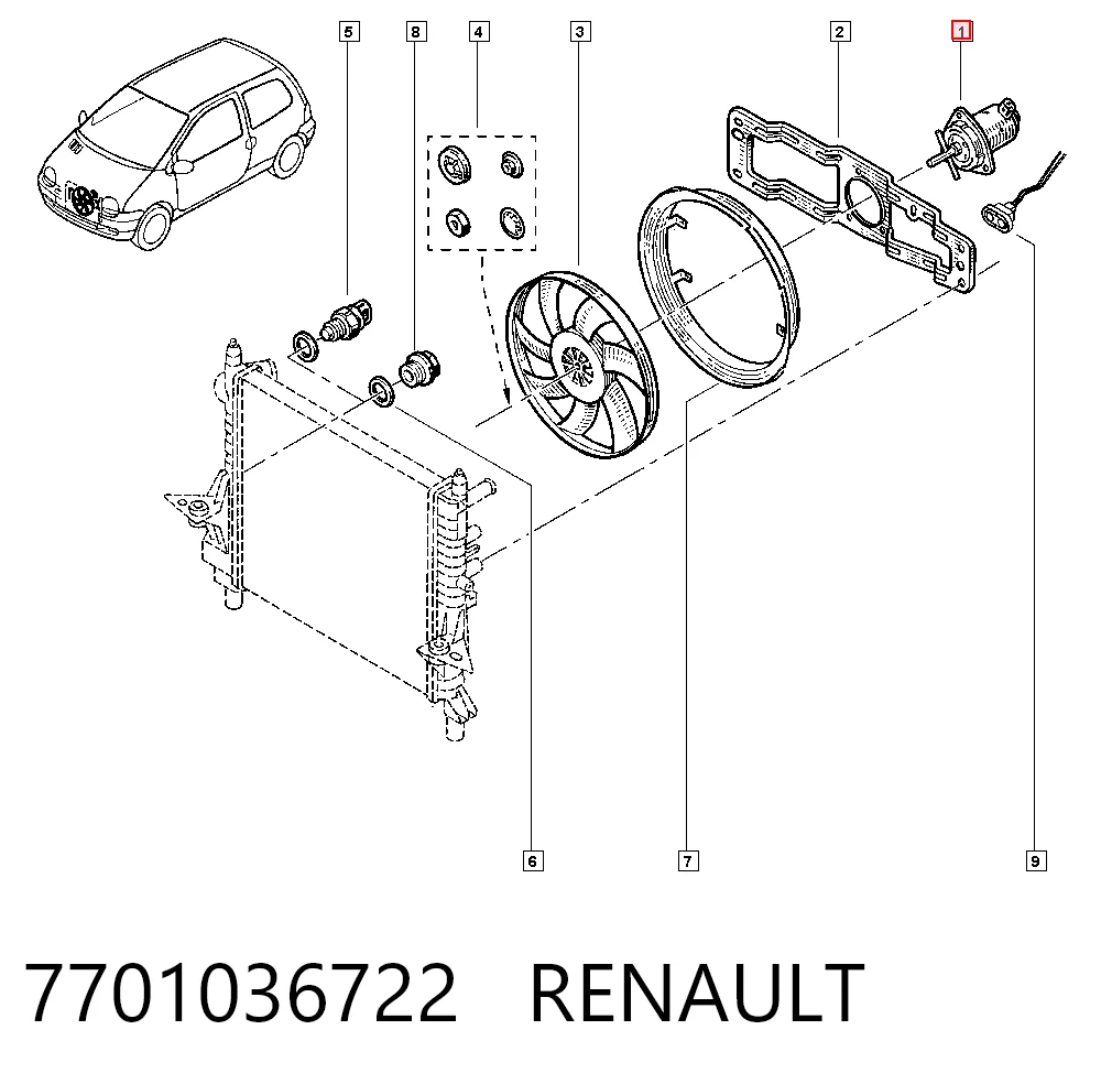 7701036722 Renault (RVI)