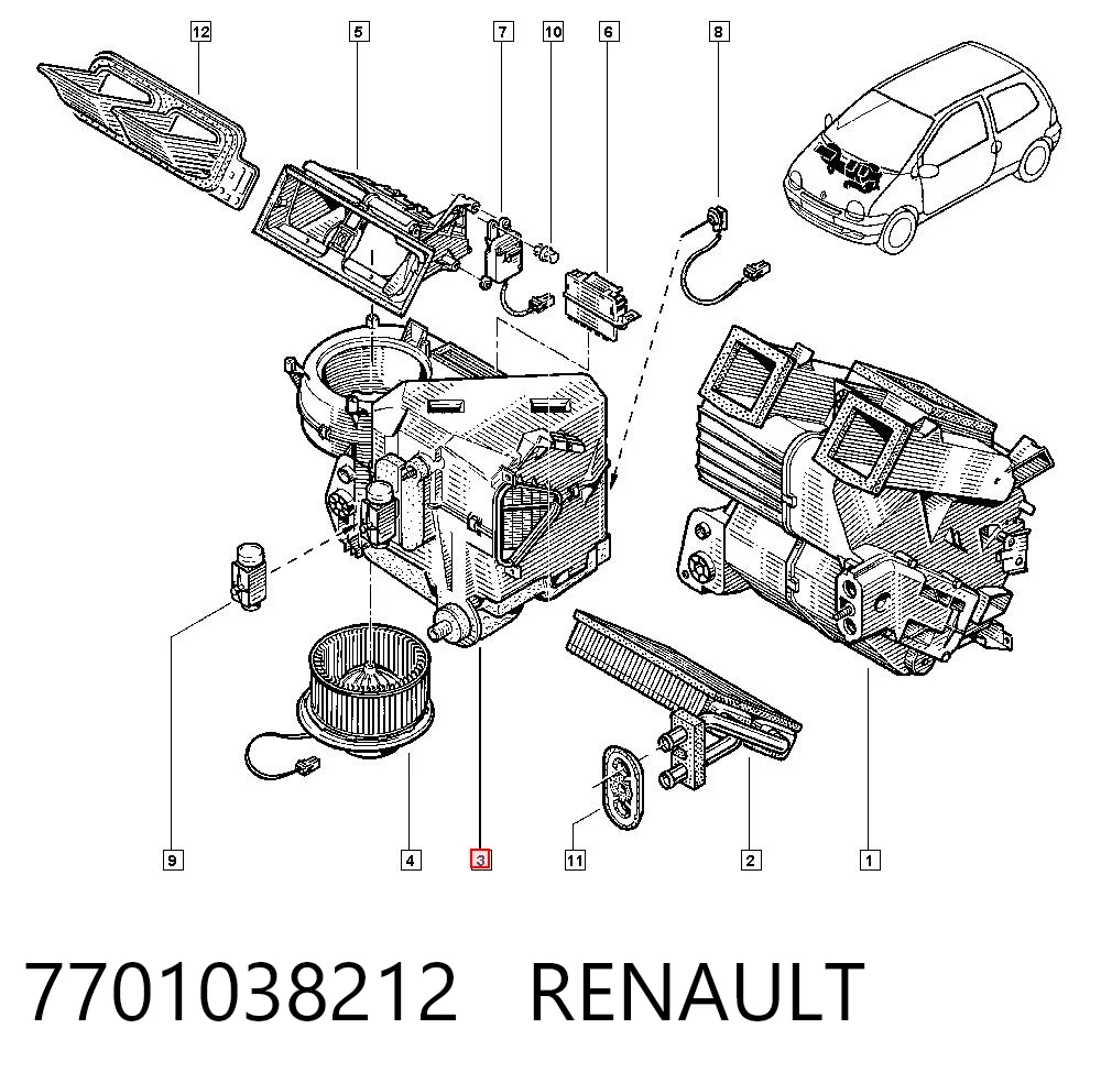 7701038212 Renault (RVI)